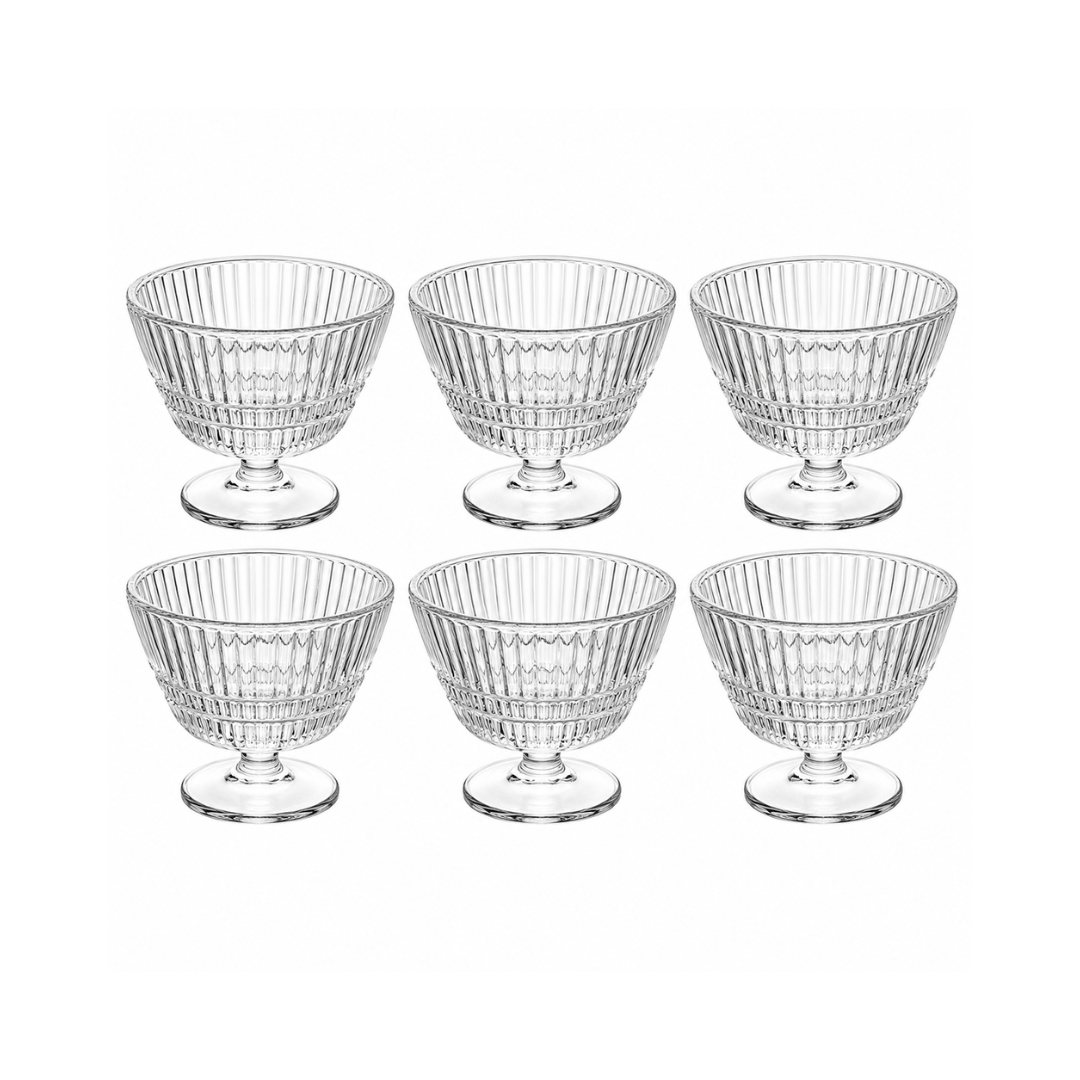 Copas de vidrio para postre
