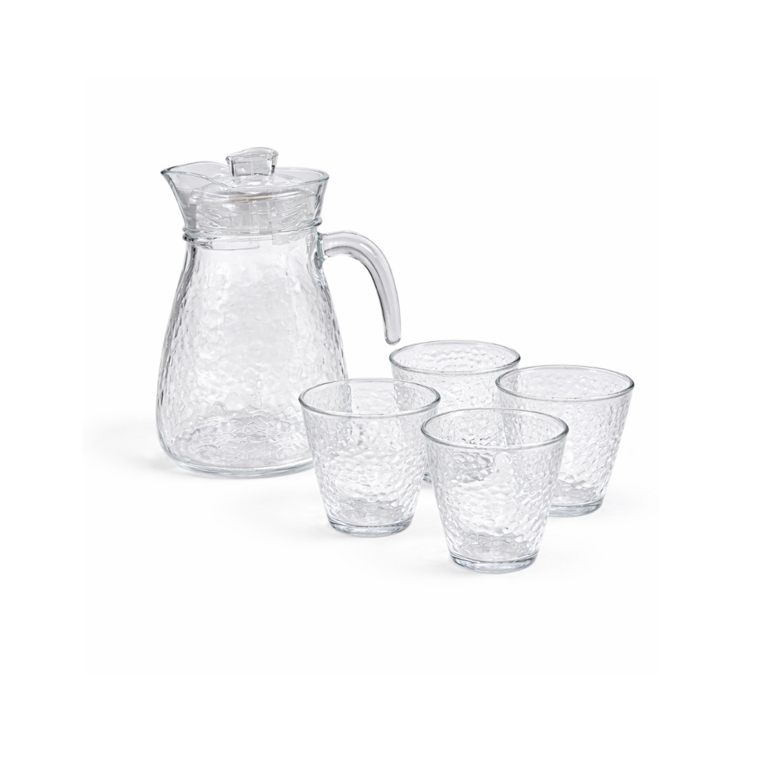 Jarra con vaso de vidrio 2