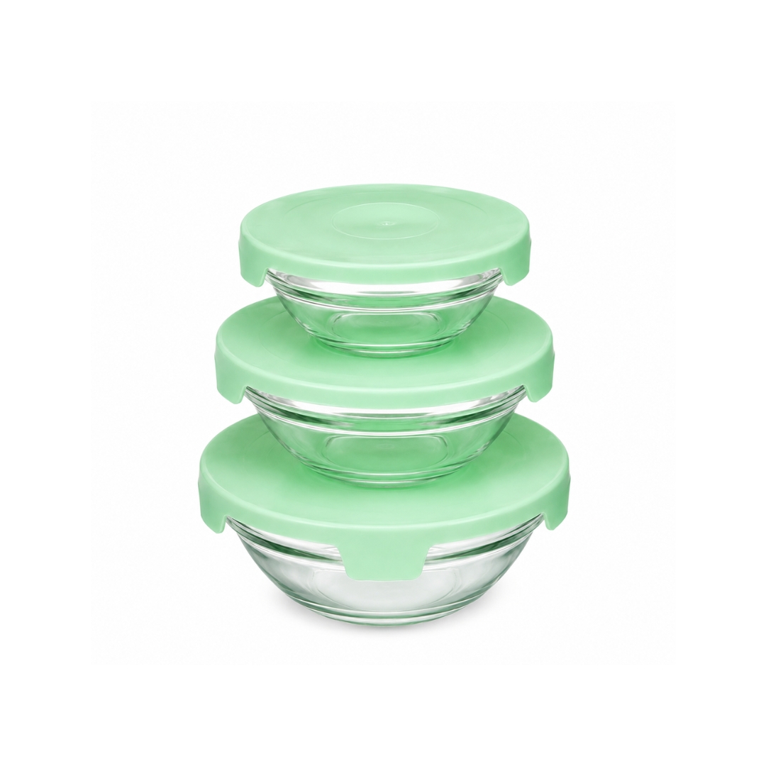 Juego de 3 tupper de vidrio 2