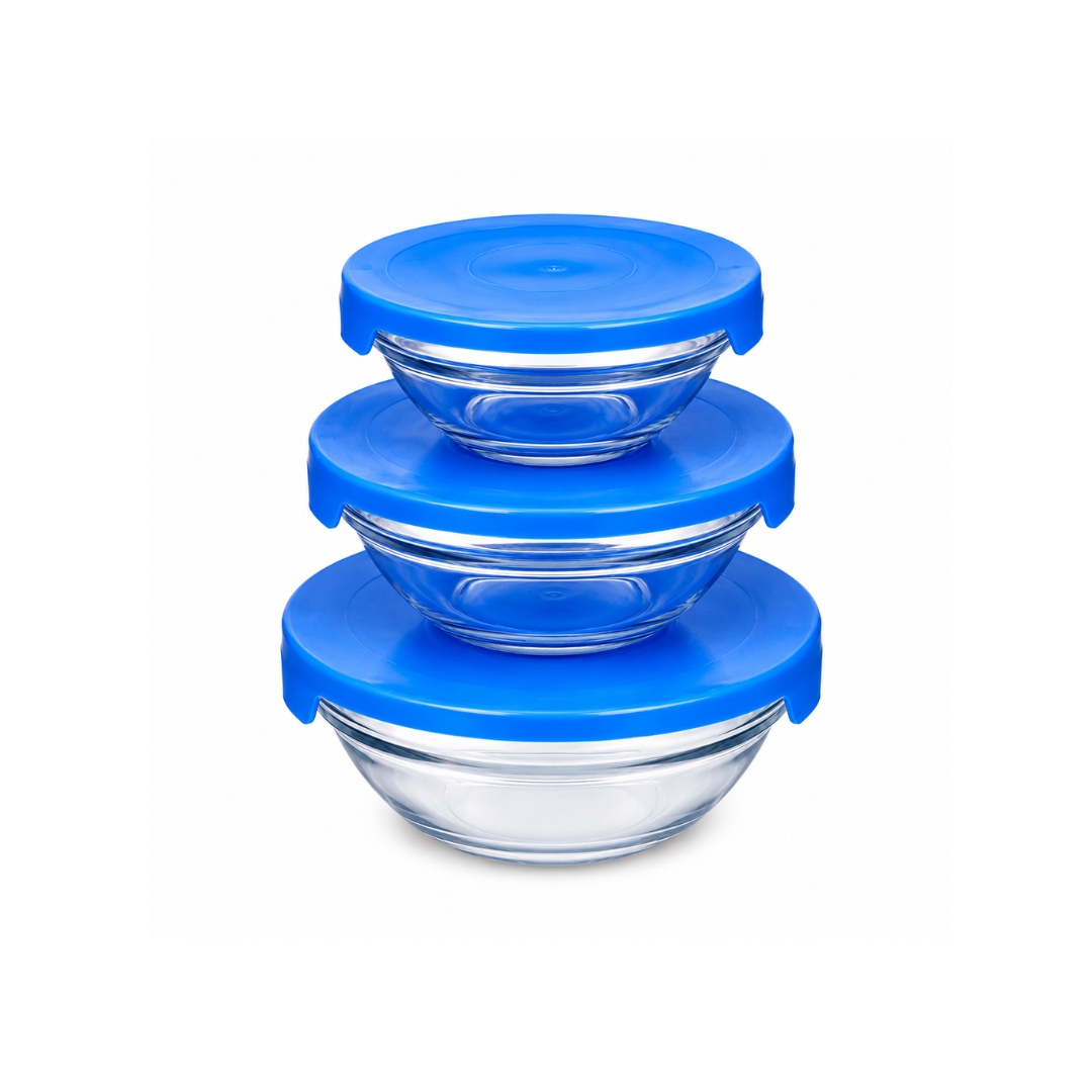 Juego de 3 tupper de vidrio 3