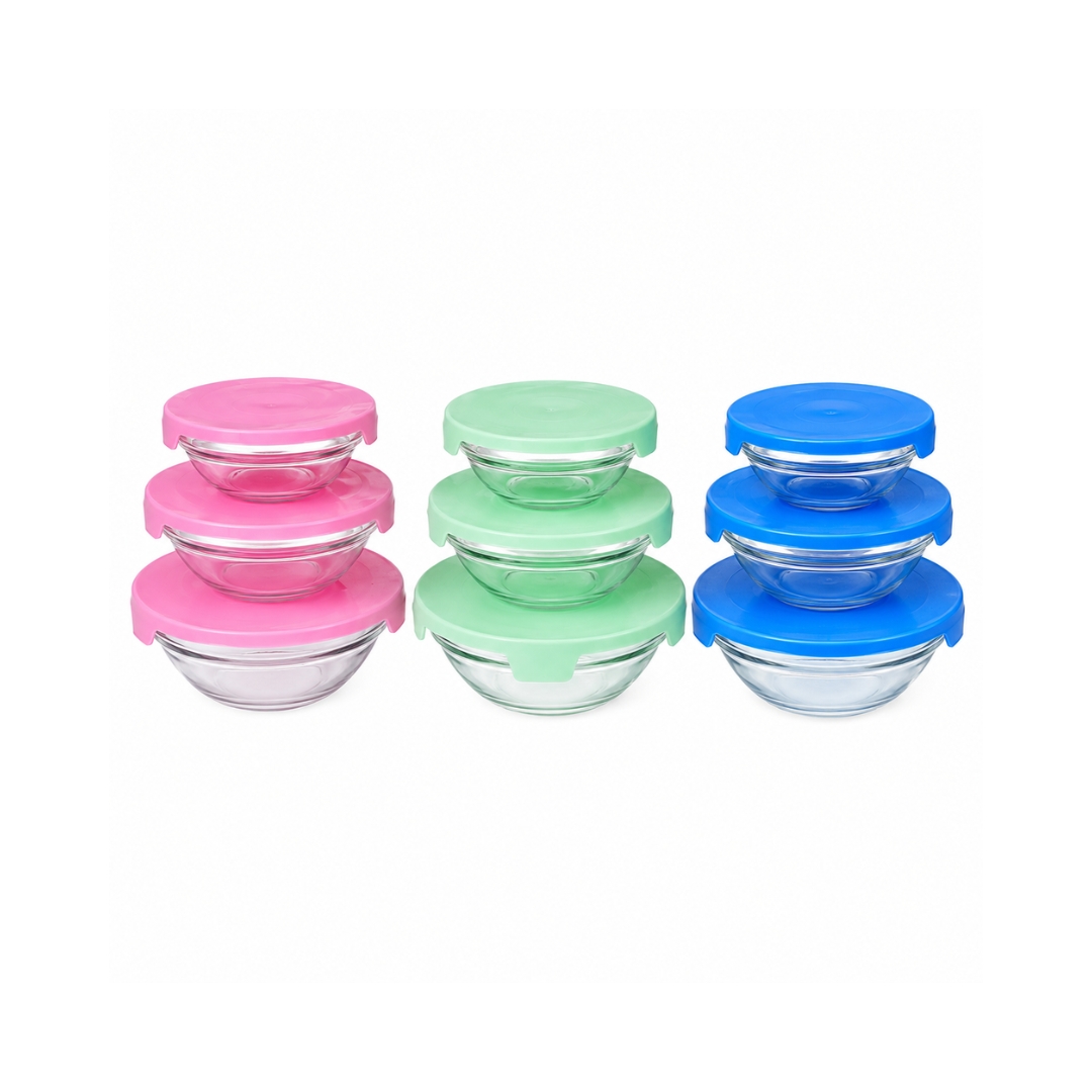 Juego de 3 tupper de vidrio 4