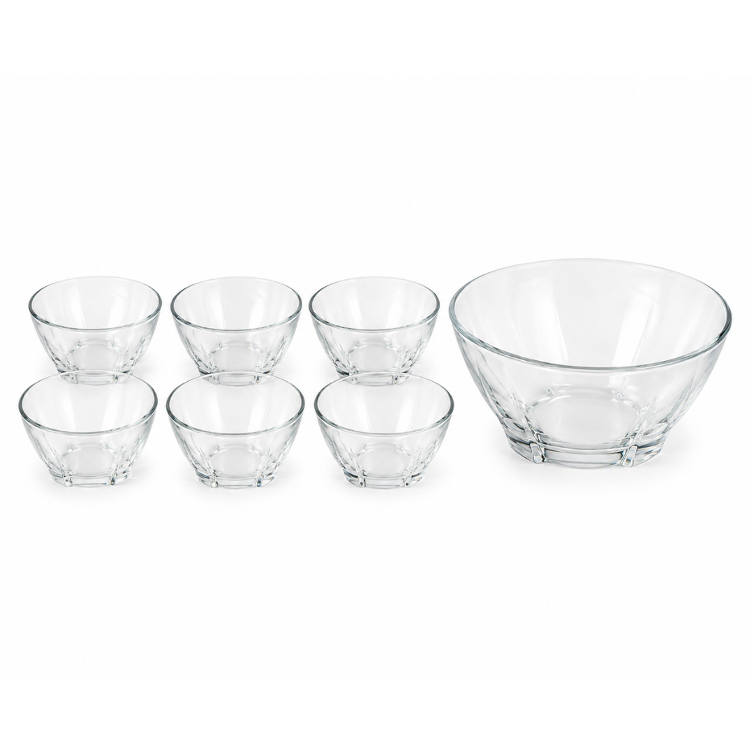 Juego de 7 bowls de vidrio 2