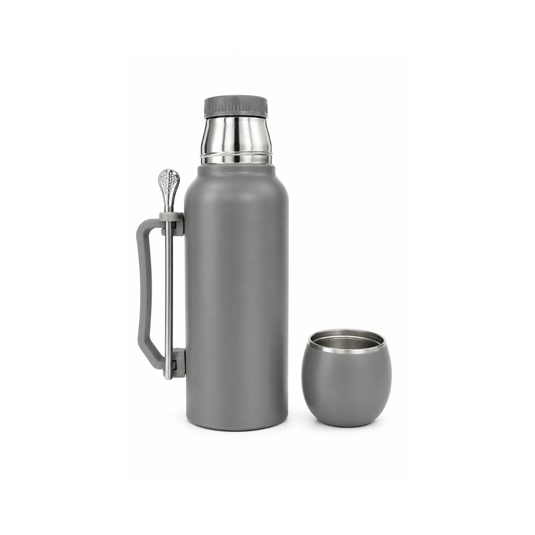 Kit de termo, mate y bombilla Vacuum 2
