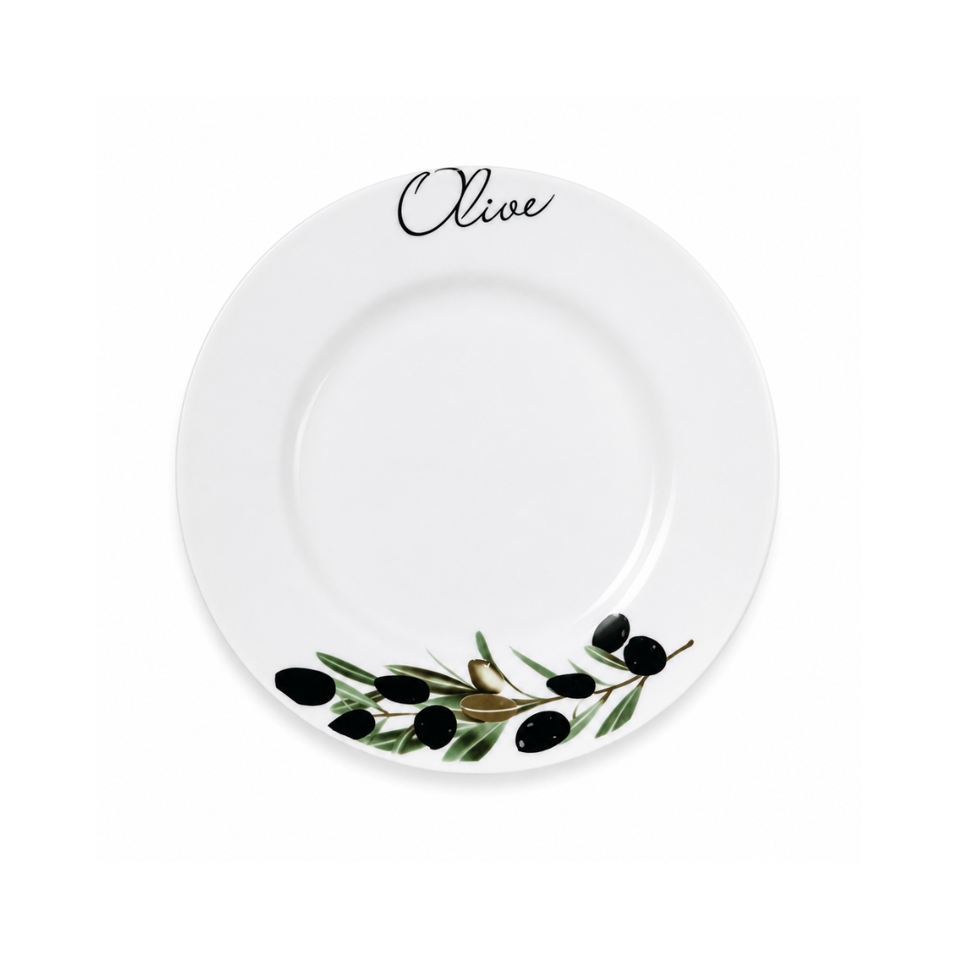 Plato llano diseño Olive