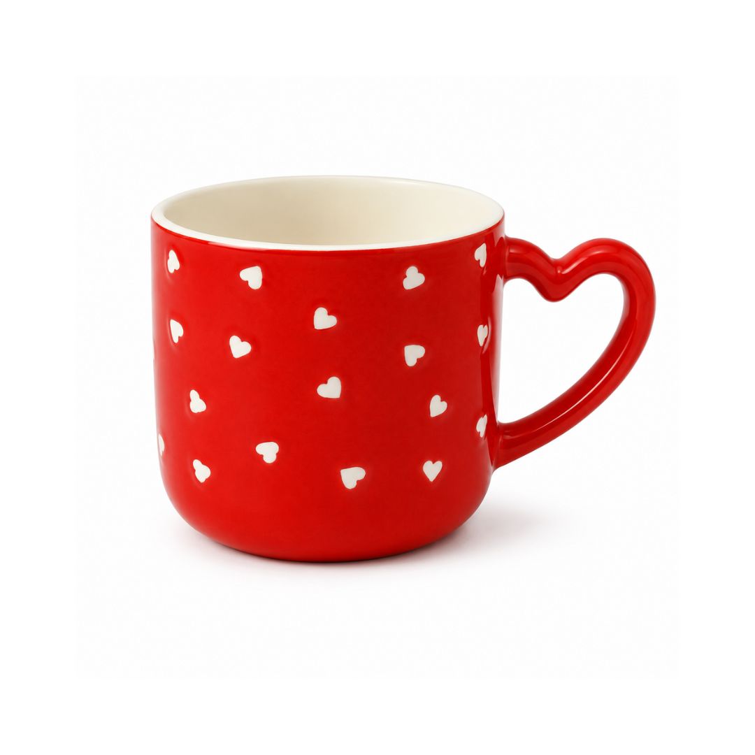 Taza con asa de corazón