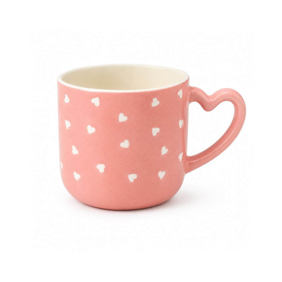 Taza con asa de corazón 2